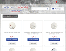 Tablet Screenshot of detectionincendie.fr
